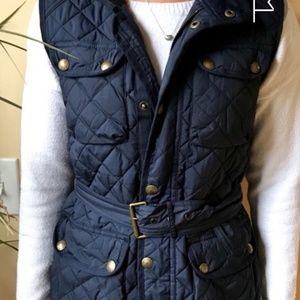 Navy blue polo vest new with tags